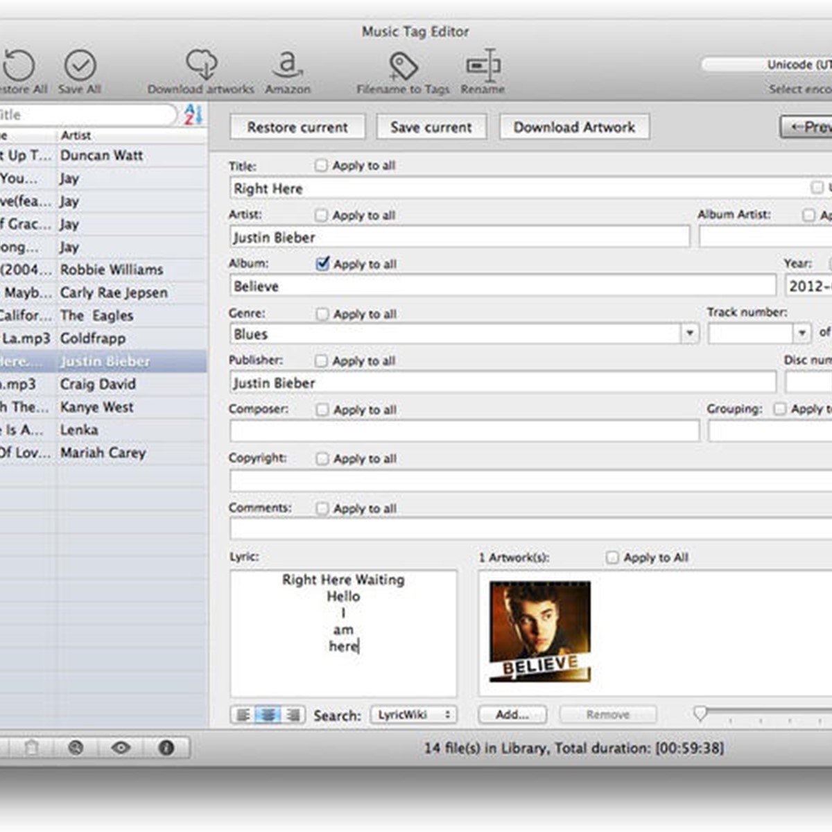 music tag editor mac download